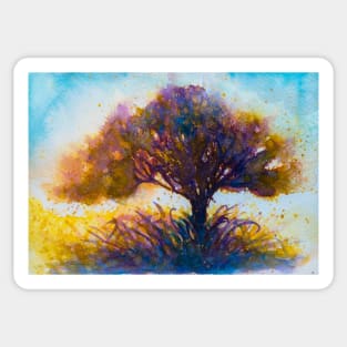 Watercolor tree Sticker